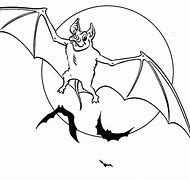Image result for Bat Drawing Coloring