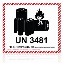 Image result for Lithium Ion Warning Label