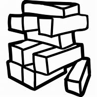 Image result for Jenga Tower Black and White