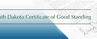 Image result for Certificate of Good Standing South Dakota