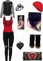 Image result for Outfits with Graphic T-Shirts Emo