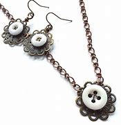 Image result for Button Jewelry Set