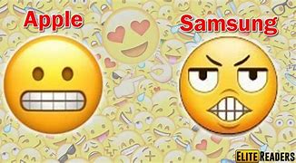Image result for Samsung Galaxy vs iPhone Emojis