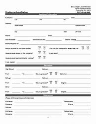 Image result for Office Employment Applications Printable