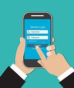 Image result for Hand On Cell Phone Login Button Image