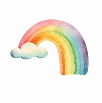 Image result for Watercolor Rainbow Cloud