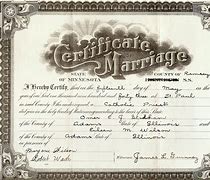 Image result for Ohio Marriage Certificate