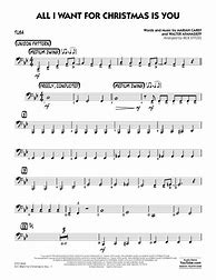Image result for Tuba Sheet Music All I Want for Christmas Is You