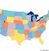 Image result for Colored Map of the United States