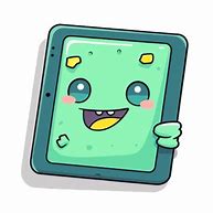 Image result for Green Tablet Cartoon