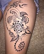 Image result for Henna Thigh Tattoo
