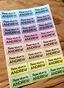 Image result for Waterproof Name Stickers