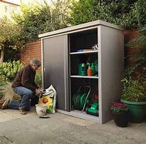 Image result for Outdoor Storage Cabinets with Shelves