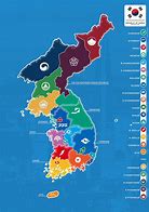 Image result for South Korea Provinces Map