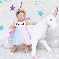 Image result for Unicorn Dress for 1 Year Old