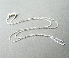Image result for 18 Inch Silver Necklace Chain