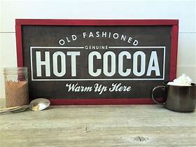 Image result for Hot Cocoa Wall Sign