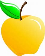 Image result for Yellow Apple Clip Art Free