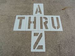 Image result for Parking Lot Alphabet Stencils