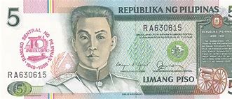 Image result for 5 Piso Bill