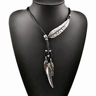 Image result for Rope Necklace with Feather