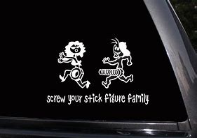 Image result for Funny Stick Figure Car Decals
