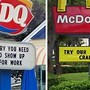 Image result for Fast Food Sign On Fire
