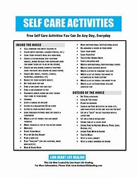 Image result for Self-Care Activity Printable