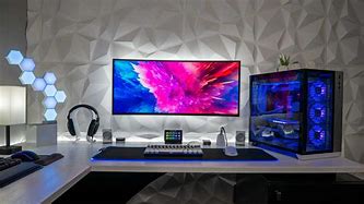 Image result for Gaming Setup with TV Above