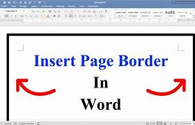 Image result for How to Add Boarder On Word Page