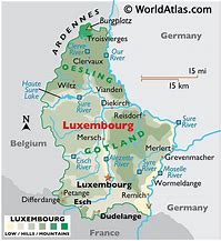 Image result for Luxembourg Germany Map