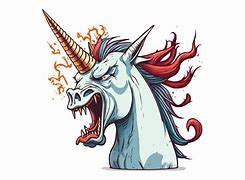 Image result for Angry Cartoon Unicorn