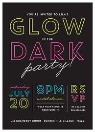 Image result for Glow Party Invitations Printable