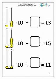 Image result for Abacus Worksheets Kindergarten