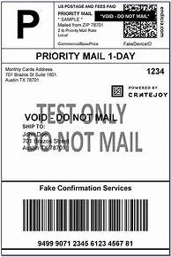 Image result for USPS Shipping Label Template