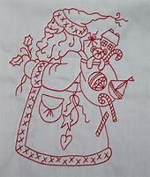 Image result for Redwork Christmas Embroidery Designs