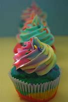 Image result for Pastel Rainbow Cupcakes