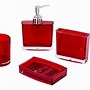 Image result for Red Contemporary Bathroom Accessories