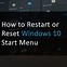 Image result for How to Reset Start Menu Windows 1.0