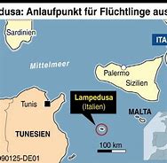 Image result for Lampedusa Karte