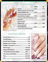 Image result for Nail Salon Price Menu Templates Black and Pink Bling