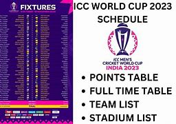 Image result for icc cricket games schedules