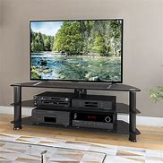 Image result for Black Corner TV Stand