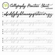 Image result for Calligraphy Alphabet Worksheets