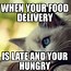 Image result for Food Delivery Meme Dog