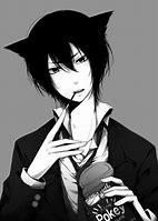Image result for Anime Cat Boy Black Hair