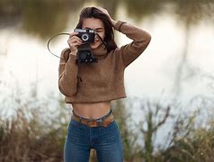 Image result for Cute Female with Camera