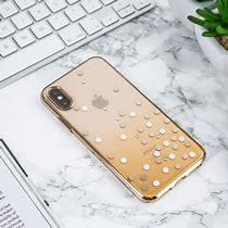 Image result for iPhone XS Gold in Clear Case