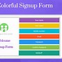 Image result for Simple Sign Up Form