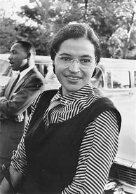 Image result for Rosa Parks with Martin Luther King Jr